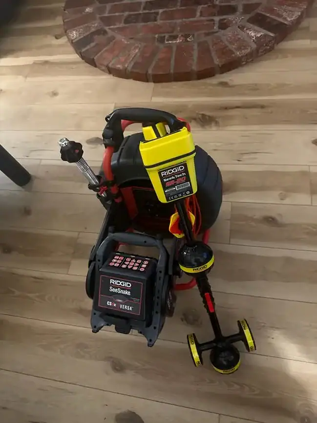 Plumbing inspection tools used by licensed plumber in El Dorado County, CA